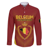 Custom Belgium Football Family Matching Puletasi and Hawaiian Shirt Royal Belgian 1895 with Map Style - Wonder Print Shop