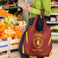 Custom Belgium Football Grocery Bag Royal Belgian 1895 with Map Style
