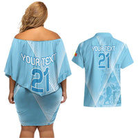 Custom Belgium 1895 Football Couples Matching Off Shoulder Short Dress and Hawaiian Shirt De Rode Duivels Come Together LT9 - Wonder Print Shop