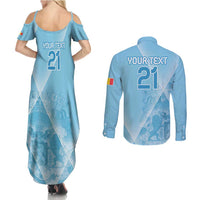 Custom Belgium 1895 Football Couples Matching Summer Maxi Dress and Long Sleeve Button Shirt De Rode Duivels Come Together LT9 - Wonder Print Shop