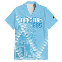Custom Belgium 1895 Football Family Matching Off Shoulder Short Dress and Hawaiian Shirt De Rode Duivels Come Together LT9 - Wonder Print Shop