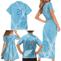 Custom Belgium 1895 Football Family Matching Short Sleeve Bodycon Dress and Hawaiian Shirt De Rode Duivels Come Together - Wonder Print Shop