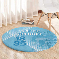 Custom Belgium 1895 Football Round Carpet De Rode Duivels Come Together