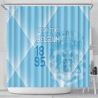 Custom Belgium 1895 Football Shower Curtain De Rode Duivels Come Together