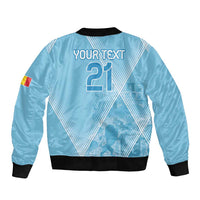 Custom Belgium 1895 Football Sleeve Zip Bomber Jacket De Rode Duivels Come Together - Wonder Print Shop