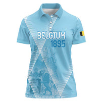 Custom Belgium 1895 Football Women Polo Shirt De Rode Duivels Come Together - Wonder Print Shop