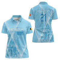 Custom Belgium 1895 Football Women Polo Shirt De Rode Duivels Come Together - Wonder Print Shop