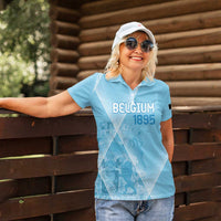 Custom Belgium 1895 Football Women Polo Shirt De Rode Duivels Come Together - Wonder Print Shop