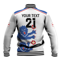 Custom England Football Baseball Jacket Simple Triple Lions LT9 - Wonder Print Shop