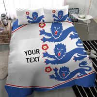Custom England Football Bedding Set Simple Triple Lions LT9 - Wonder Print Shop
