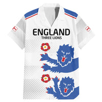 Custom England Football Family Matching Mermaid Dress and Hawaiian Shirt Simple Triple Lions LT9 - Wonder Print Shop