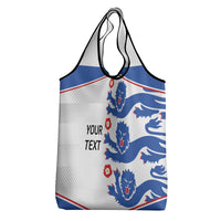 Custom England Football Grocery Bag Simple Triple Lions