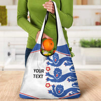 Custom England Football Grocery Bag Simple Triple Lions