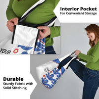 Custom England Football Grocery Bag Simple Triple Lions