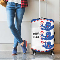 Custom England Football Luggage Cover Simple Triple Lions - Wonder Print Shop
