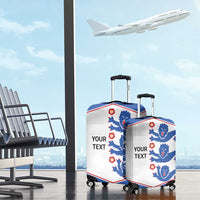 Custom England Football Luggage Cover Simple Triple Lions - Wonder Print Shop