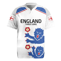 Custom England Football Rugby Jersey Simple Triple Lions - Wonder Print Shop