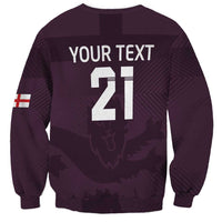 Custom England Football Sweatshirt Come On Champions - Wonder Print Shop