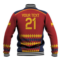 Custom Spain Football Baseball Jacket Come on La Roja LT9 - Wonder Print Shop