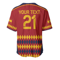 Custom Spain Football Baseball Jersey Come on La Roja LT9 - Wonder Print Shop