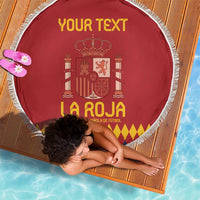 Custom Spain Football Beach Blanket Come on La Roja LT9 - Wonder Print Shop