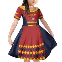 Custom Spain Football Family Matching Mermaid Dress and Hawaiian Shirt Come on La Roja LT9 - Wonder Print Shop