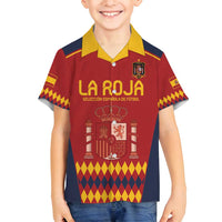 Custom Spain Football Family Matching Off Shoulder Maxi Dress and Hawaiian Shirt Come on La Roja LT9 - Wonder Print Shop