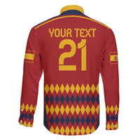 Custom Spain Football Family Matching Short Sleeve Bodycon Dress and Hawaiian Shirt Come on La Roja - Wonder Print Shop