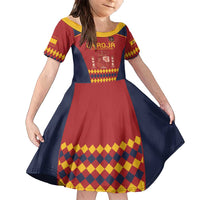 Custom Spain Football Family Matching Tank Maxi Dress and Hawaiian Shirt Come on La Roja - Wonder Print Shop