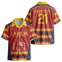 Custom Spain Football Kid Hawaiian Shirt Come on La Roja LT9