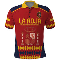 Custom Spain Football Polo Shirt Come on La Roja - Wonder Print Shop
