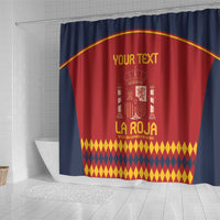 Custom Spain Football Shower Curtain Come on La Roja