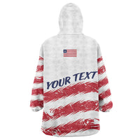 Personalized Liberia Lone Star Flag Kid Wearable Blanket Hoodie