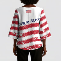 Personalized Liberia Lone Star Flag Kimono Sleeve Blouse