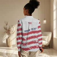 Personalized Liberia Lone Star Flag Women Casual Shirt