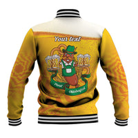 Oktoberfest Bratwurst Hotdog Personalized Baseball Jacket Bavarian Pattern Foam Beer Style
