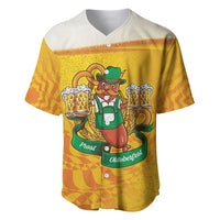 Oktoberfest Bratwurst Hotdog Personalized Baseball Jersey Bavarian Pattern Foam Beer Style