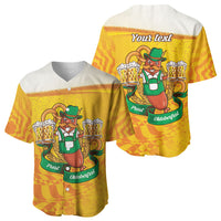 Oktoberfest Bratwurst Hotdog Personalized Baseball Jersey Bavarian Pattern Foam Beer Style