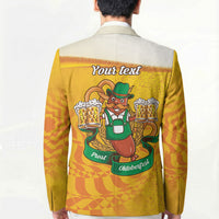 Oktoberfest Bratwurst Hotdog Personalized Blazer Bavarian Pattern Foam Beer Style