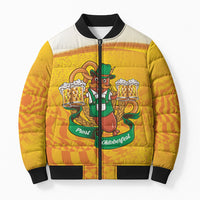 Oktoberfest Bratwurst Hotdog Personalized Bomber Puffer Jacket Bavarian Pattern Foam Beer Style