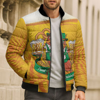 Oktoberfest Bratwurst Hotdog Personalized Bomber Puffer Jacket Bavarian Pattern Foam Beer Style
