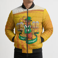 Oktoberfest Bratwurst Hotdog Personalized Bomber Puffer Jacket Bavarian Pattern Foam Beer Style