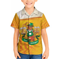 Oktoberfest Bratwurst Hotdog Personalized Hawaiian Shirt Bavarian Pattern Foam Beer Style