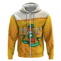 Oktoberfest Bratwurst Hotdog Personalized Hoodie Bavarian Pattern Foam Beer Style