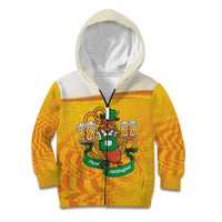 Oktoberfest Bratwurst Hotdog Personalized Kid Hoodie Bavarian Pattern Foam Beer Style
