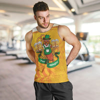 Oktoberfest Bratwurst Hotdog Personalized Men Tank Top Bavarian Pattern Foam Beer Style