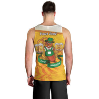 Oktoberfest Bratwurst Hotdog Personalized Men Tank Top Bavarian Pattern Foam Beer Style