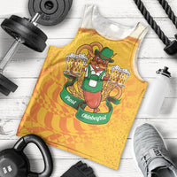 Oktoberfest Bratwurst Hotdog Personalized Men Tank Top Bavarian Pattern Foam Beer Style