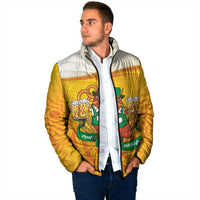Oktoberfest Bratwurst Hotdog Personalized Padded Jacket Bavarian Pattern Foam Beer Style