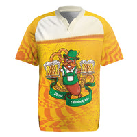Oktoberfest Bratwurst Hotdog Personalized Rugby Jersey Bavarian Pattern Foam Beer Style